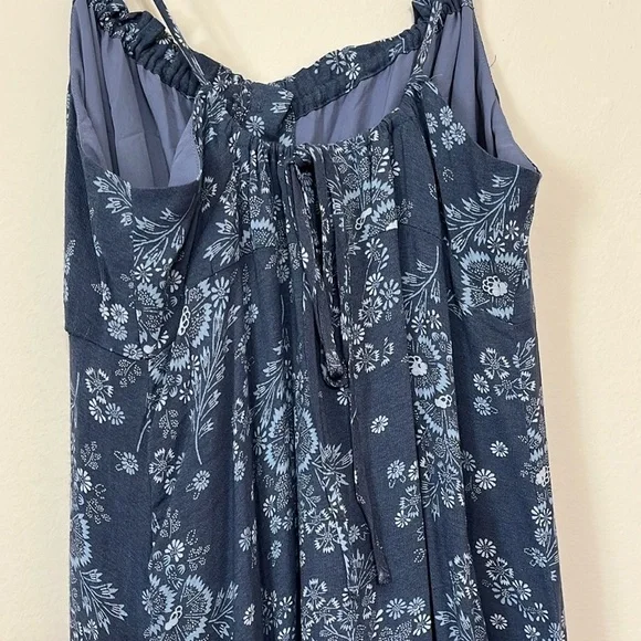 Madewell Tie Back Button Front Midi Dress Sz 4 - Picture 6 of 10